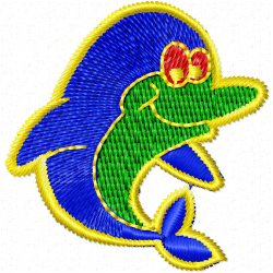 Fishes Embroidery Design 7 Fishes Embroidery Design 7